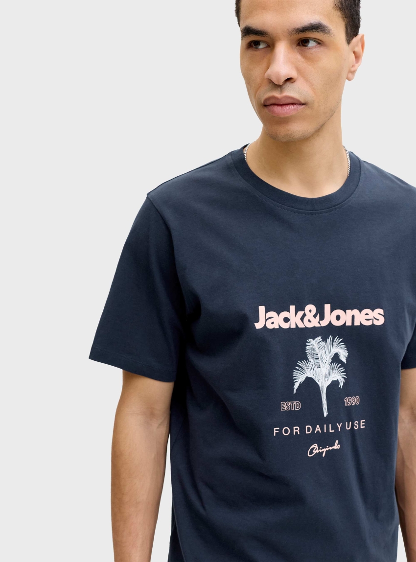 Jack & Jones Riviera Crew Neck Tee - Blue