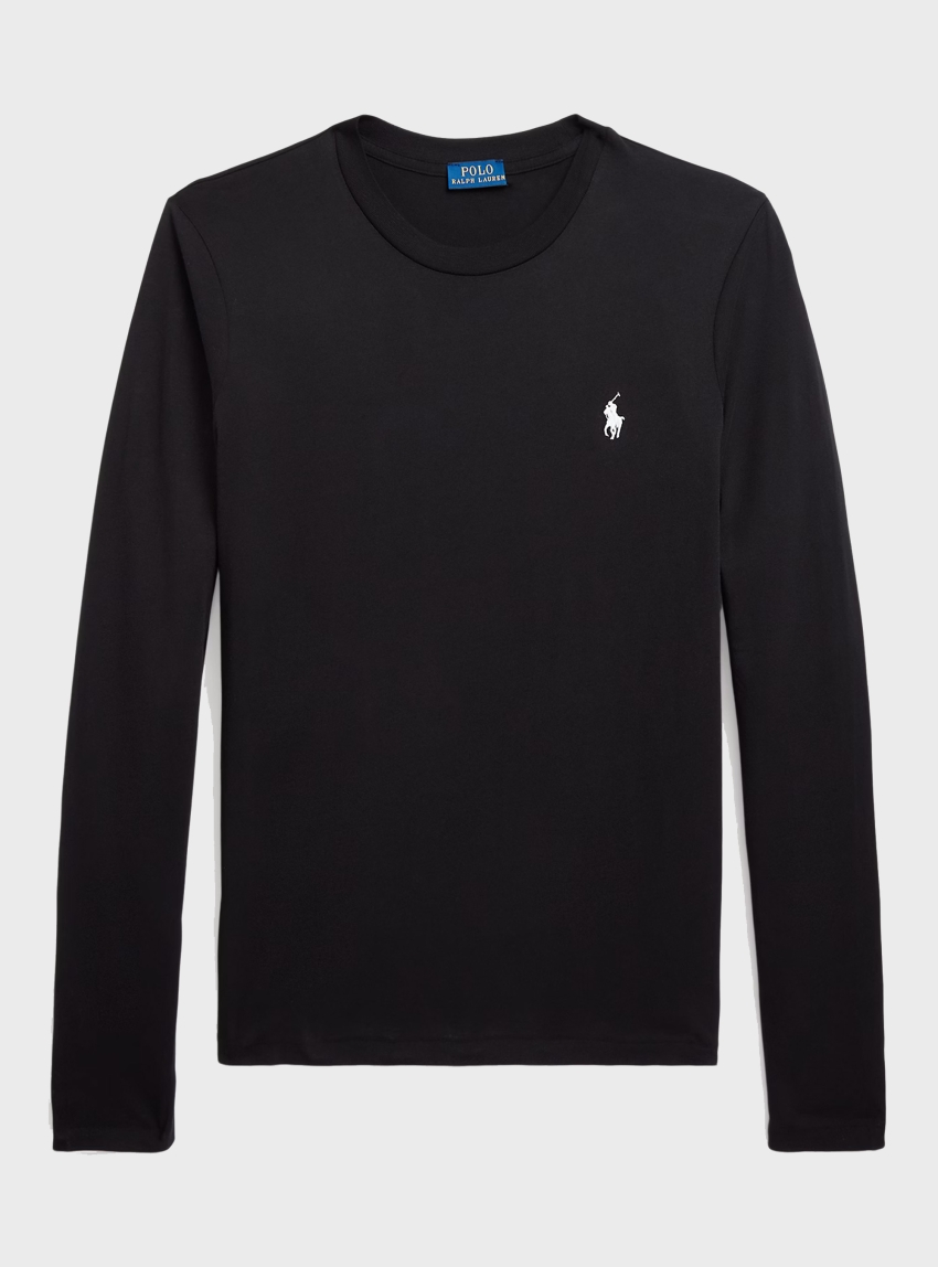 Polo Ralph Lauren Classic Fit Jersey Long-Sleeve Tee - Black