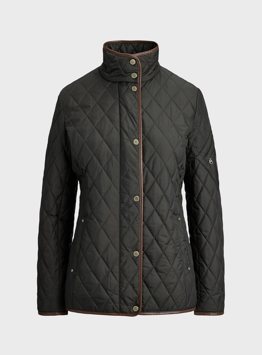 LAUREN Ralph Lauren Quilted Jacket - Olive 