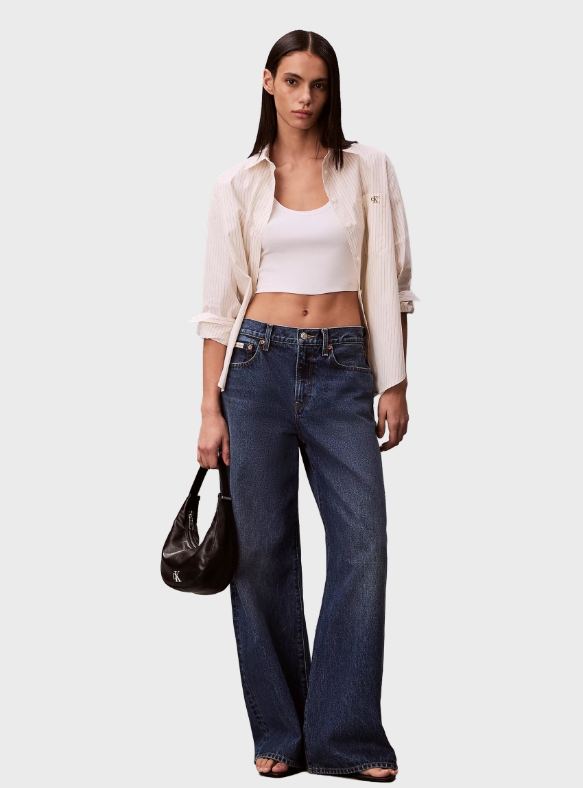 Calvin Klein Wide Leg Jeans - Dark Aged Denim