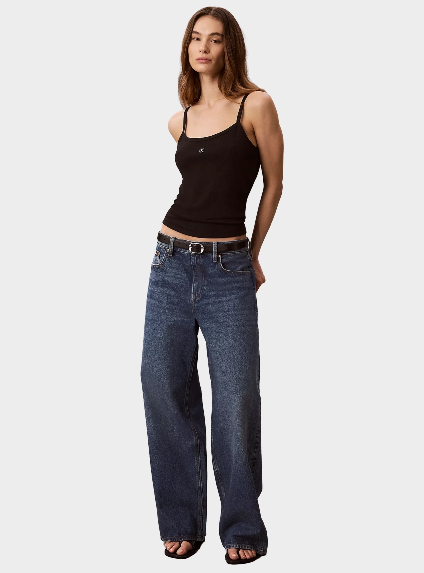 Calvin Klein Low Rise Baggy Jeans - Dark Aged Denim