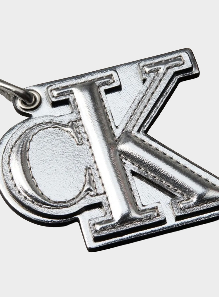 Calvin Klein Metallic Mini Pouch Charm - Silver