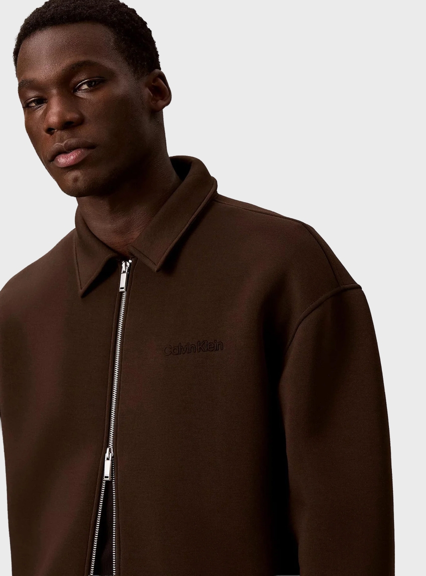 Calvin Klein Cooling Spacer Embossed Jacket - Dark Brown