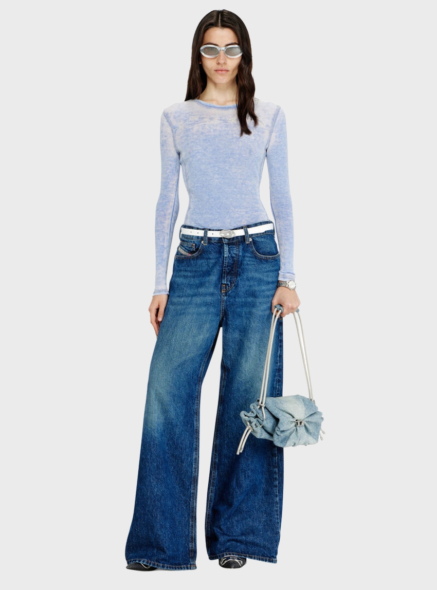 Diesel 1996 D-Sire Low Waist Relaxed Jeans  - Dark Aged Denim