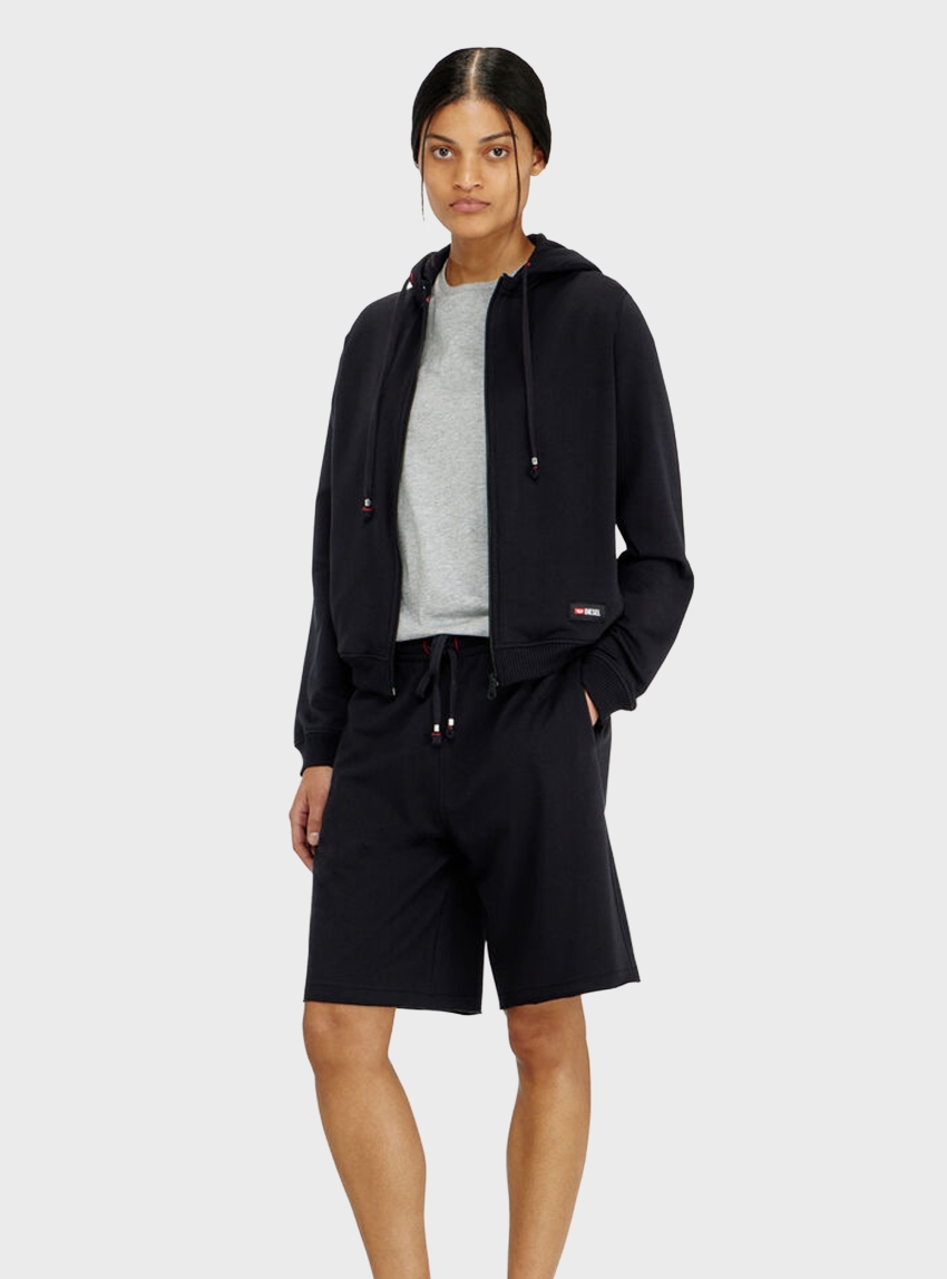 Diesel Harriet-D-Core Zip Hoodie - Black & White