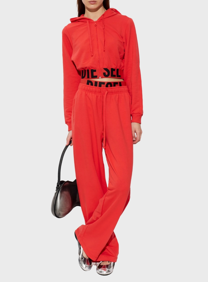 Diesel Leslie-D-Pop Sweat Pants - Red