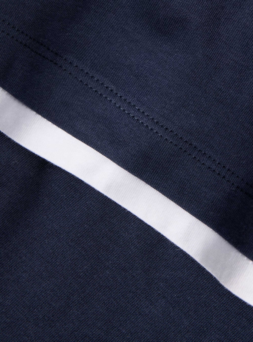 JJXX Andrea Cropped Contrast Tee - Blue