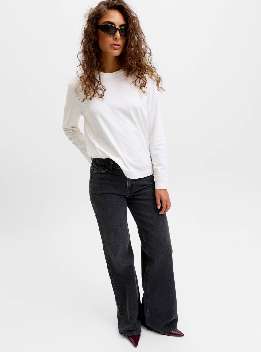 JJXX Rome Flared Mid Waist C392 Jeans - Black Denim