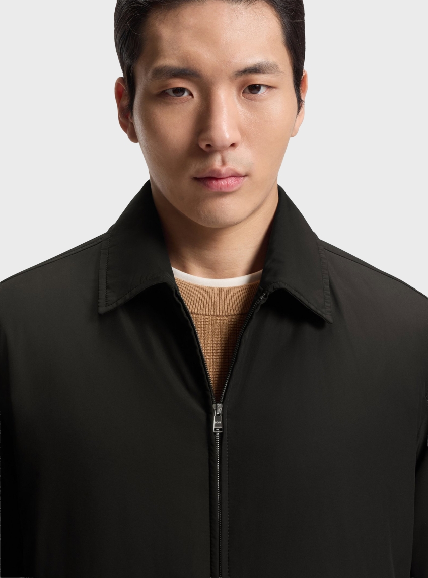 BOSS Regular-Fit Jacket With Water-Repellent Finish  C-Cerig - Black