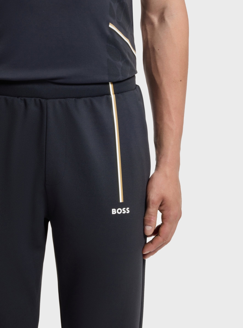 BOSS Active Tracksuit Bottoms In Thermoregulating Stretch Gabardine  JT_TOC Game - Dark Blue
