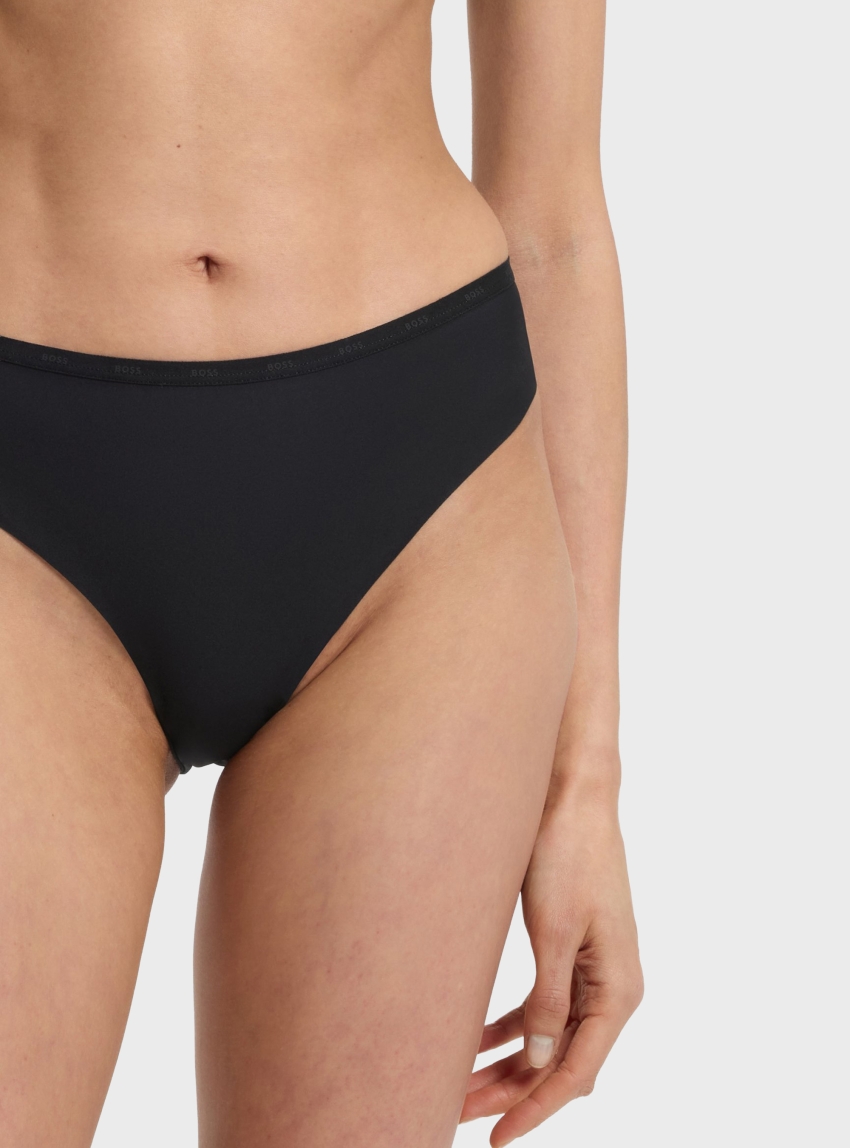 BOSS Three-Pack Of Low-Rise Briefs With Clean Finishes  3P MICRO BRIEF - Black
