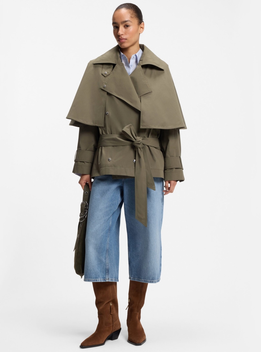 BOSS Mid-Rise Cropped Jeans In Relaxed Fit C_EMMA C - Medium Aged Denim