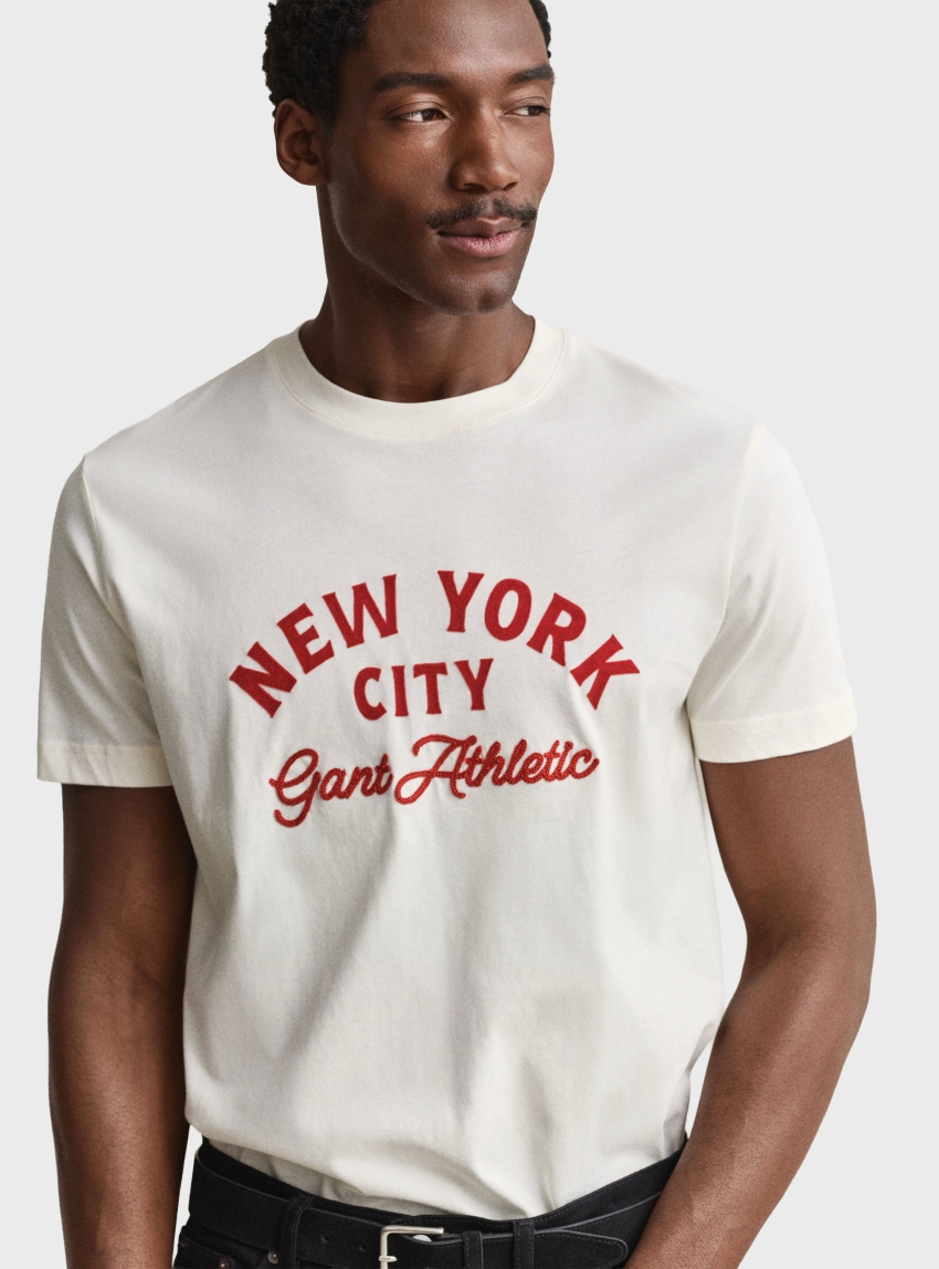 Gant Graphic T-Shirt - Cream
