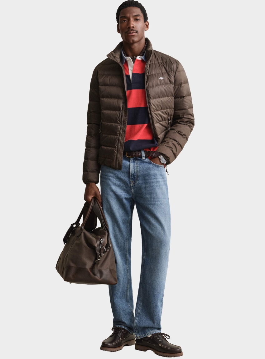 Gant Light Down Jacket - Brown
