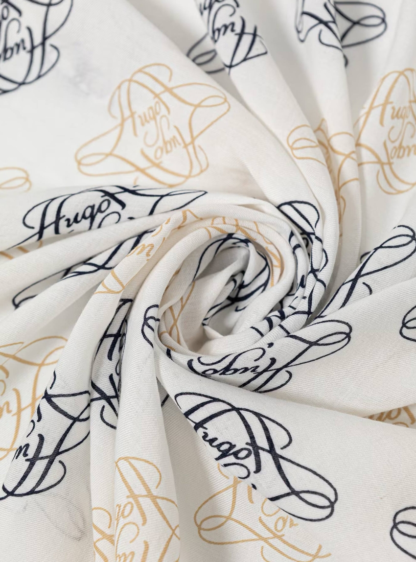HUGO Modal Blend Scarf Alycia_120*120 - White