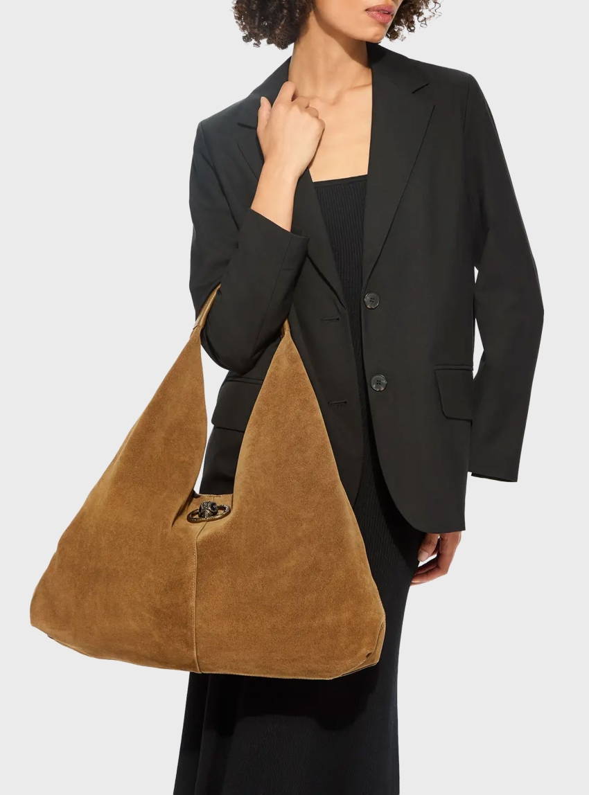 Kurt Geiger Large Chelsea Slouch Hobo Bag - Tan