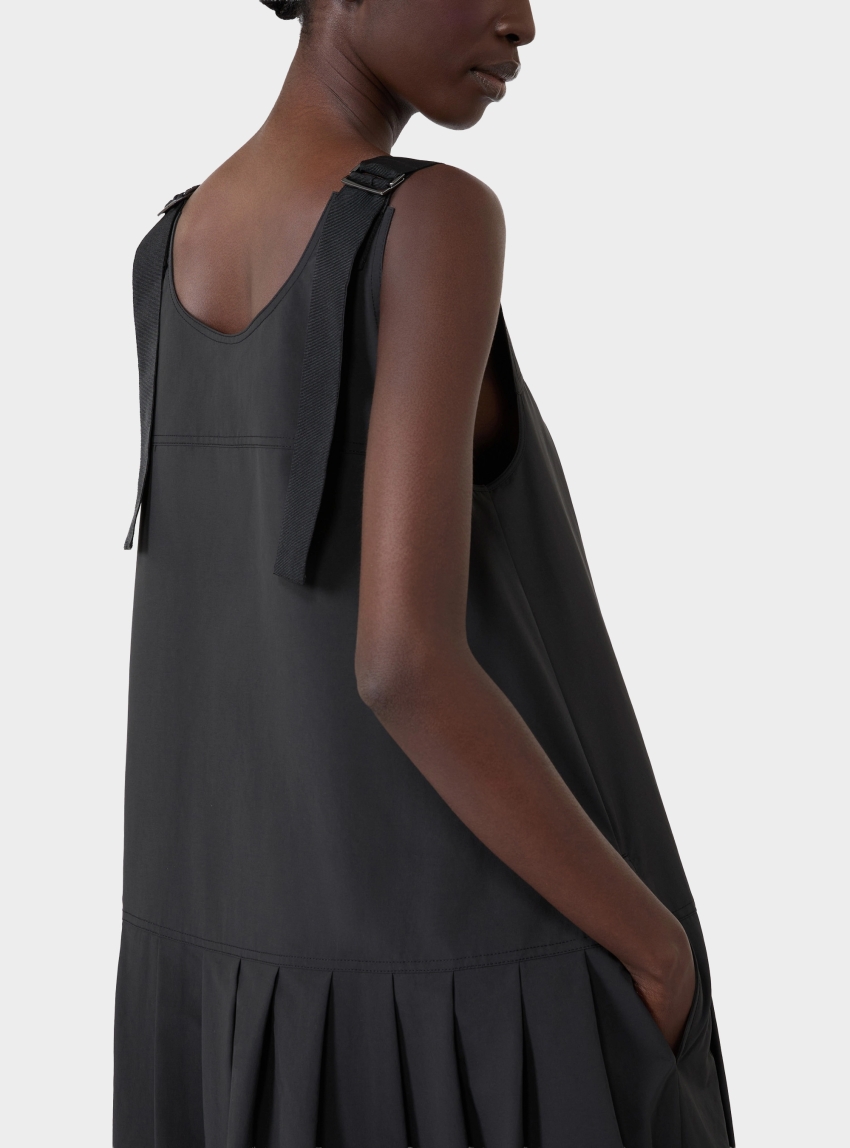 Weekend Max Mara Sleeveless water-repellent canvas dress - Black