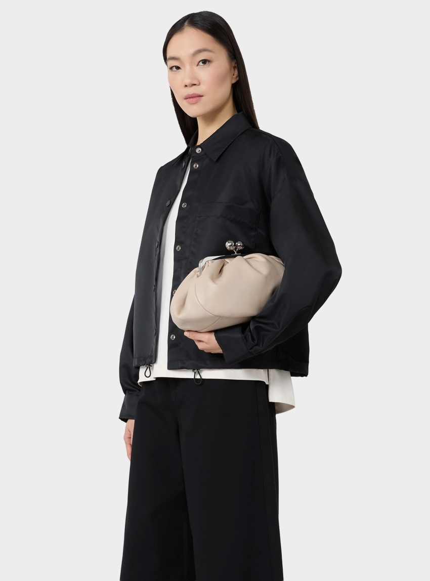 Weekend Max Mara Medium sheepskin Pasticcino Bag - Natural