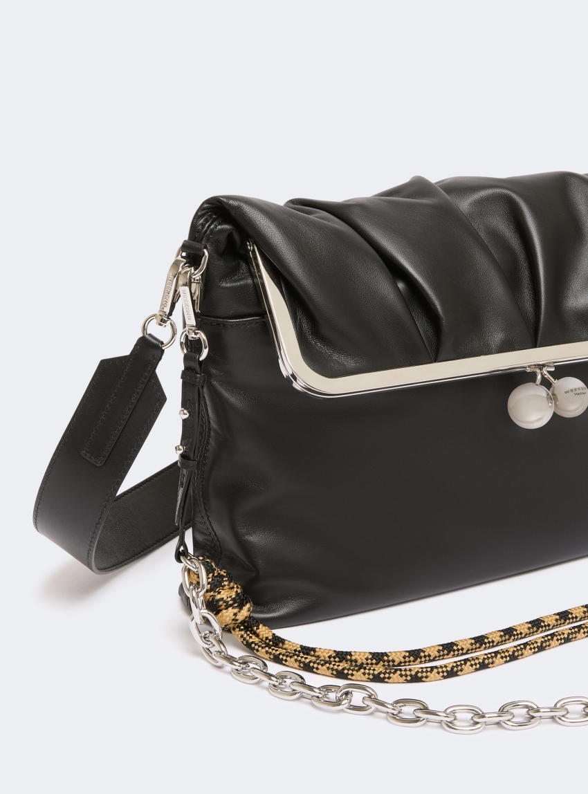 Weekend Max Mara Clutch-style sheepskin Pasticcino Bag - Black