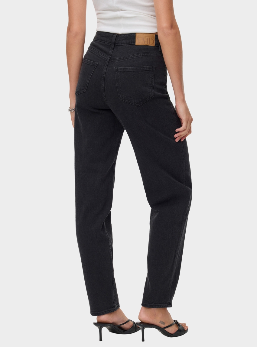Vero Moda Tessa High Rise Mom Jeans Ra220 - Black Denim