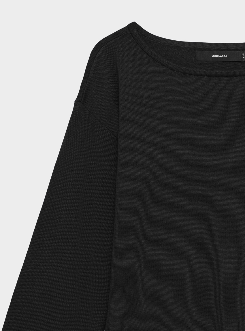 Vero Moda Noma Boatneck Pullover - Black