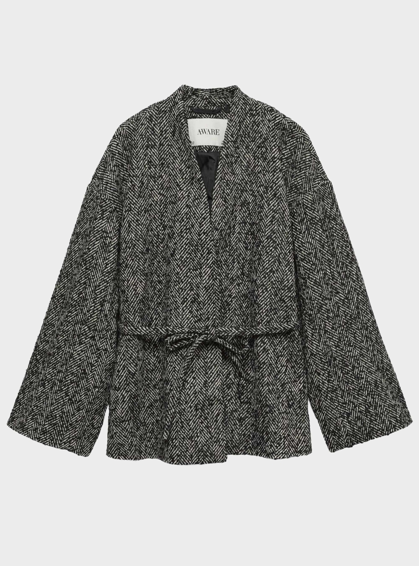Vero Moda Awchelsea V-Neck Short Jacket - Grey