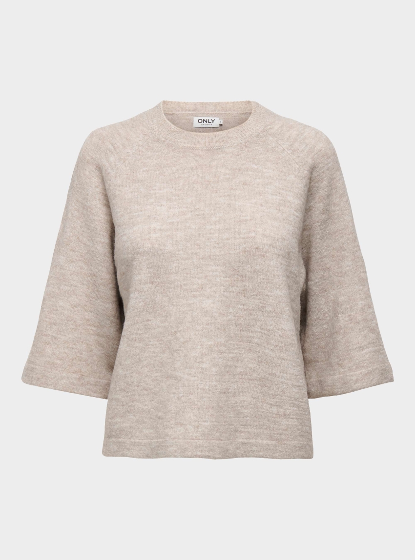 Only Simoni 3/4 Pullover - Pumice Stone