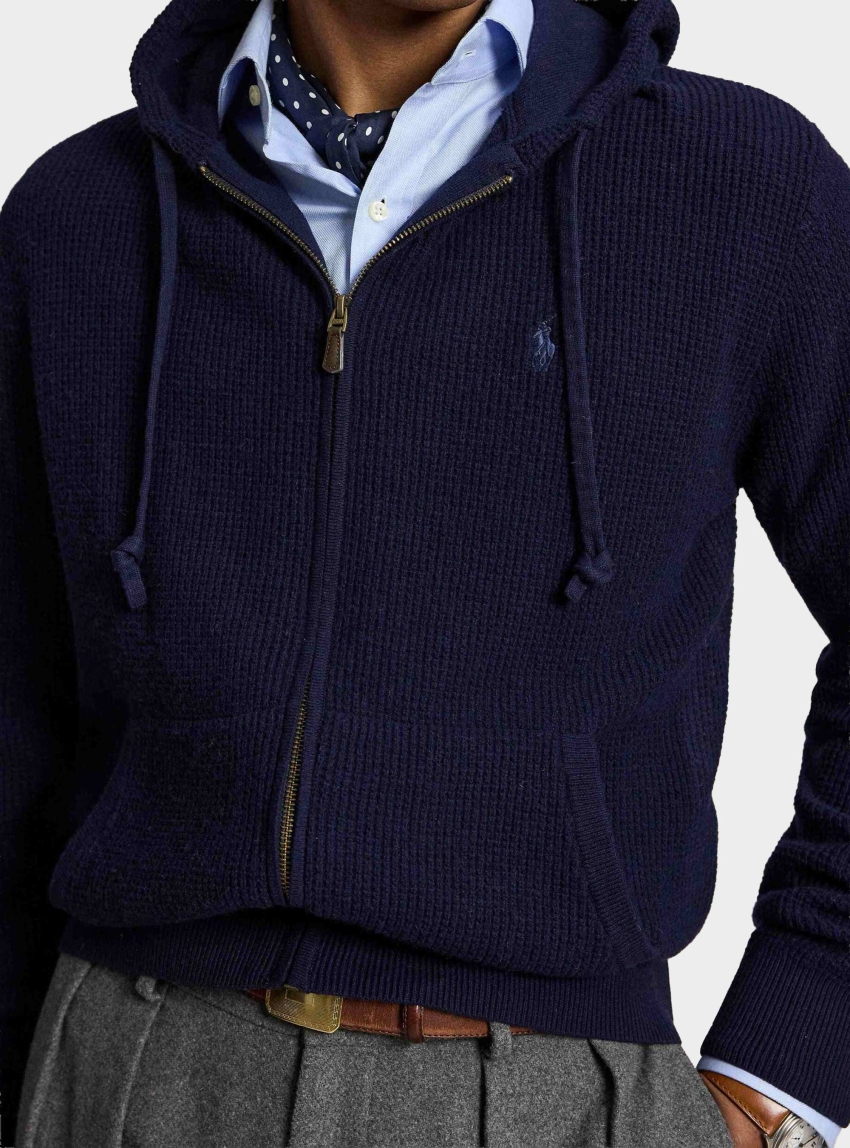 Polo Ralph Lauren Hooded Cardigan - Navy