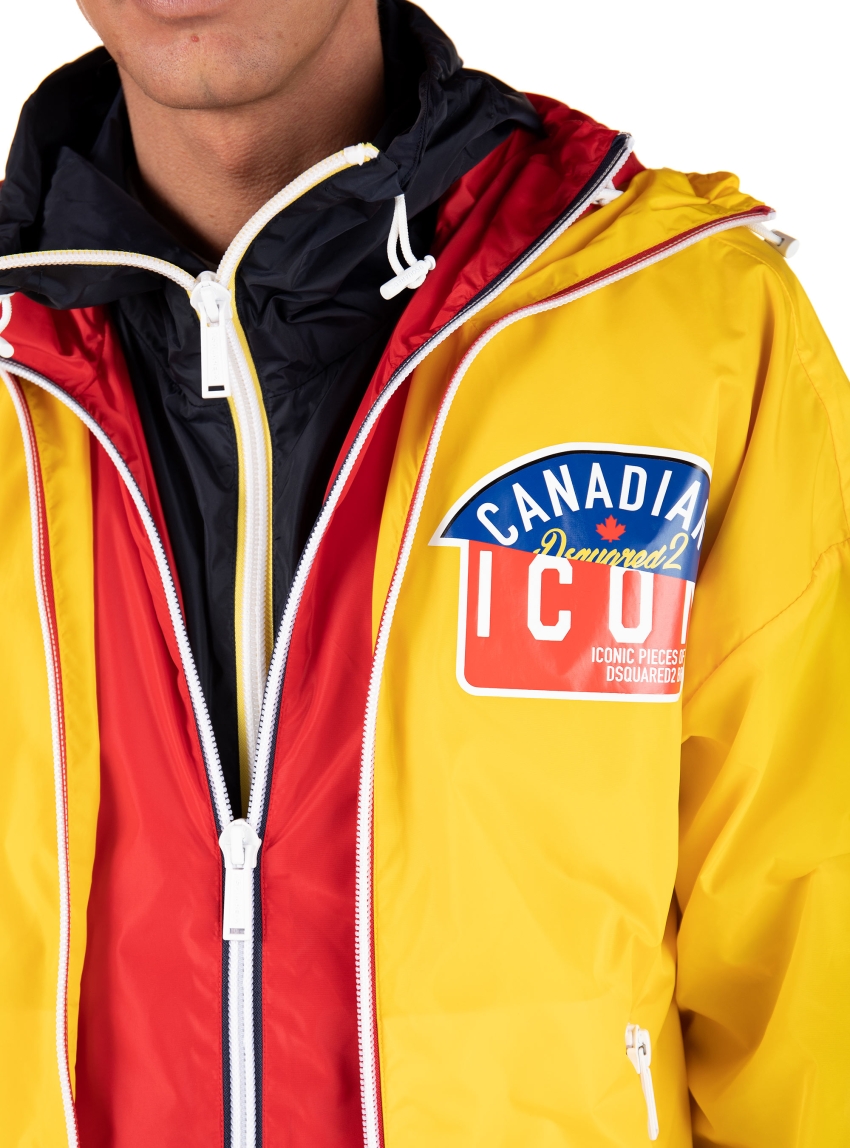 Dsquared Triple Layered Icon Windbreaker-Yellow