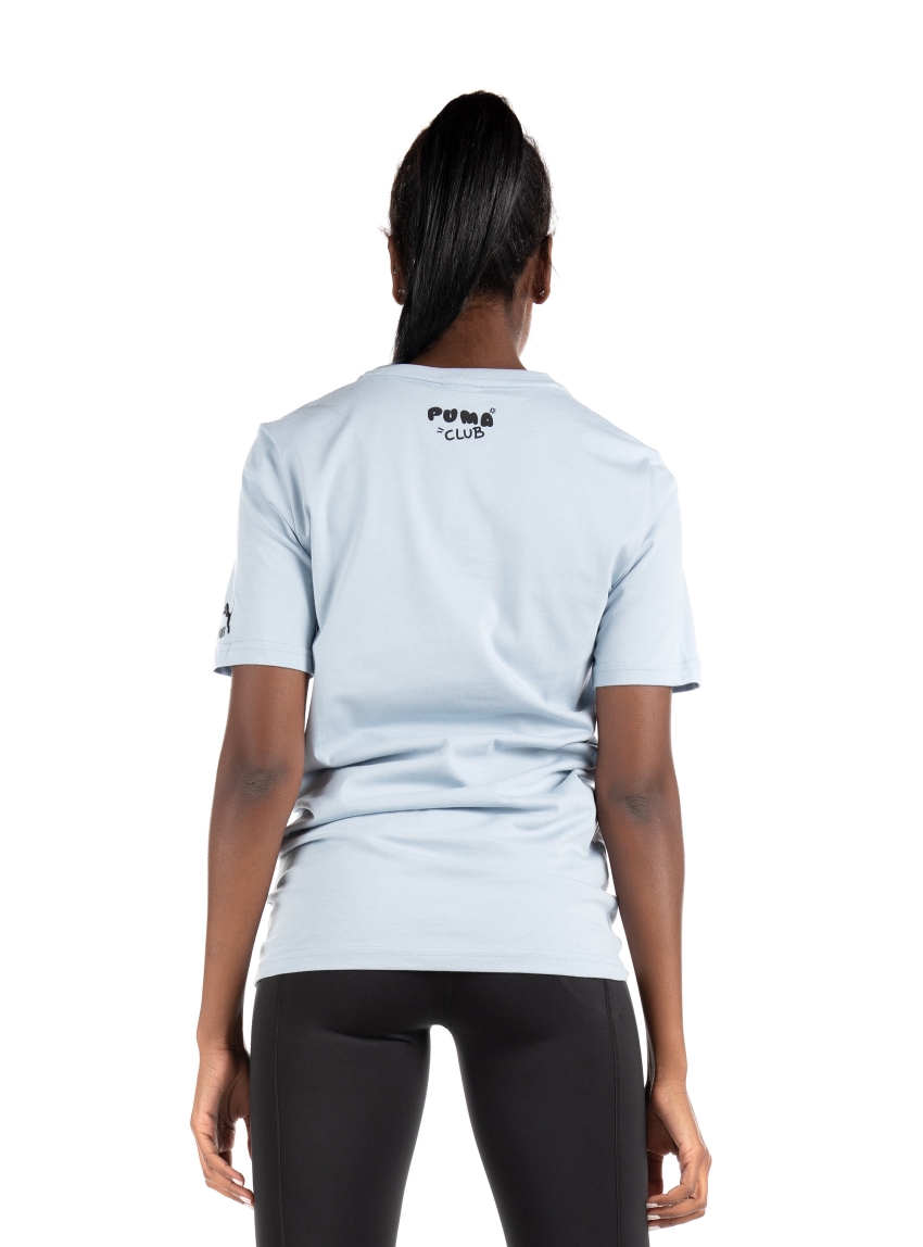 Puma Graphic  T-Shirt Club-Light Blue