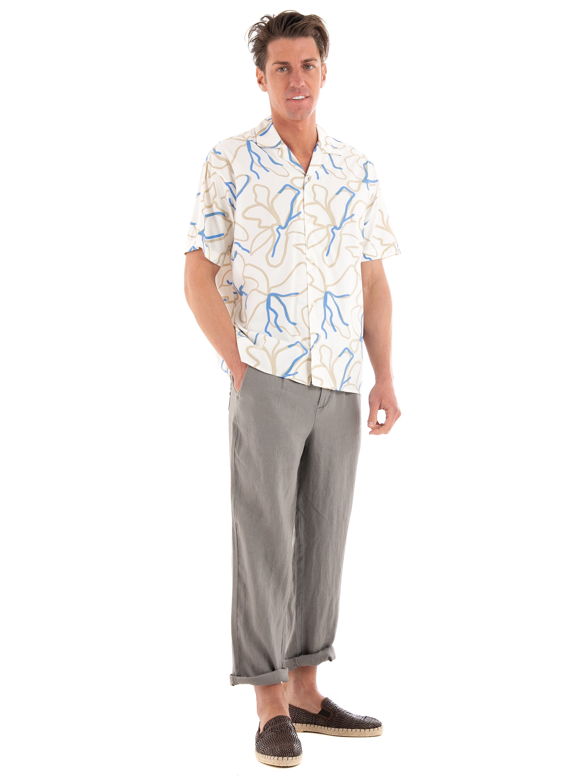 Jack & Jones Karl Matsson Linen Pants - Light Brown