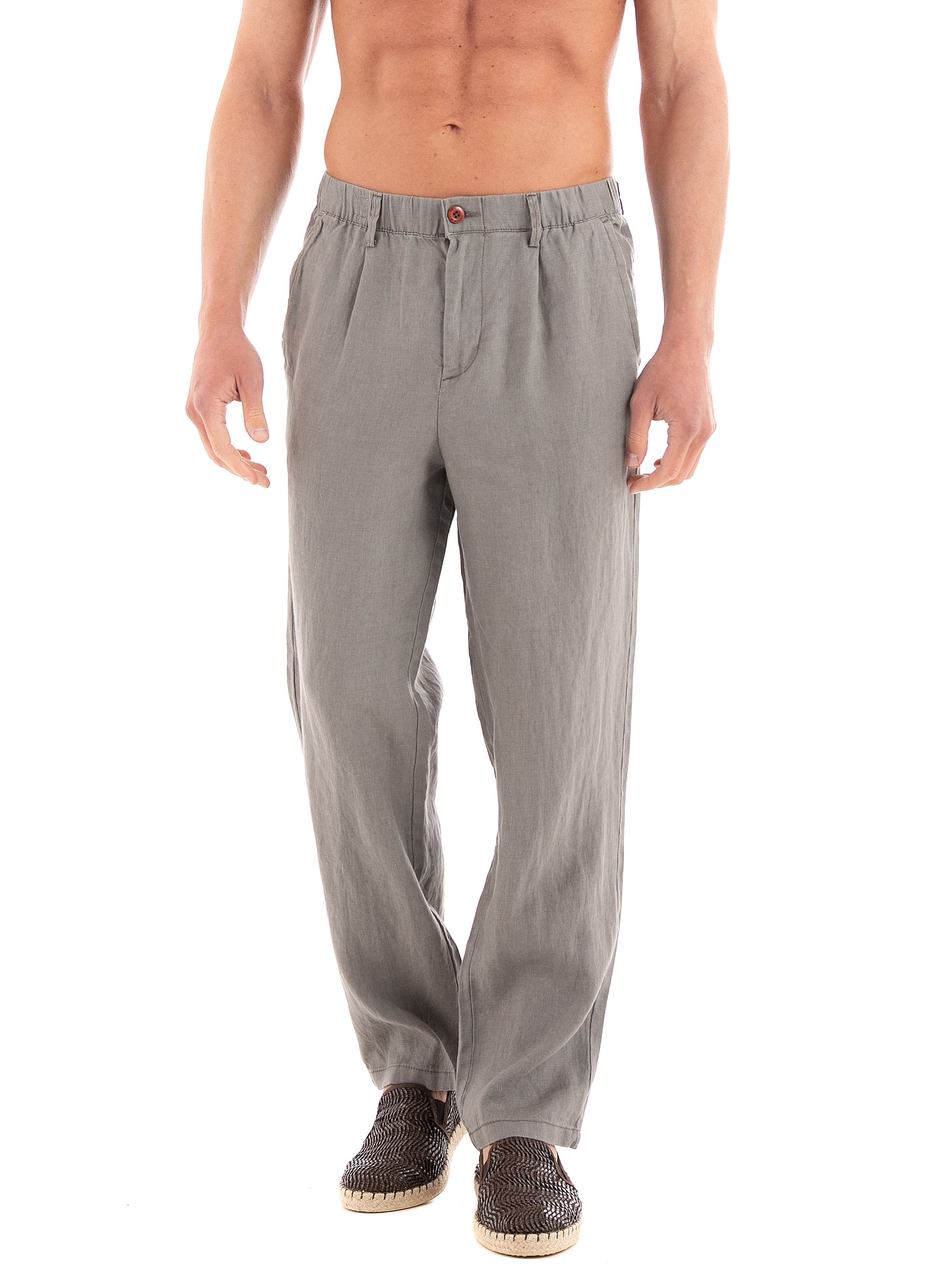 Jack & Jones Karl Matsson Linen Pants - Light Brown