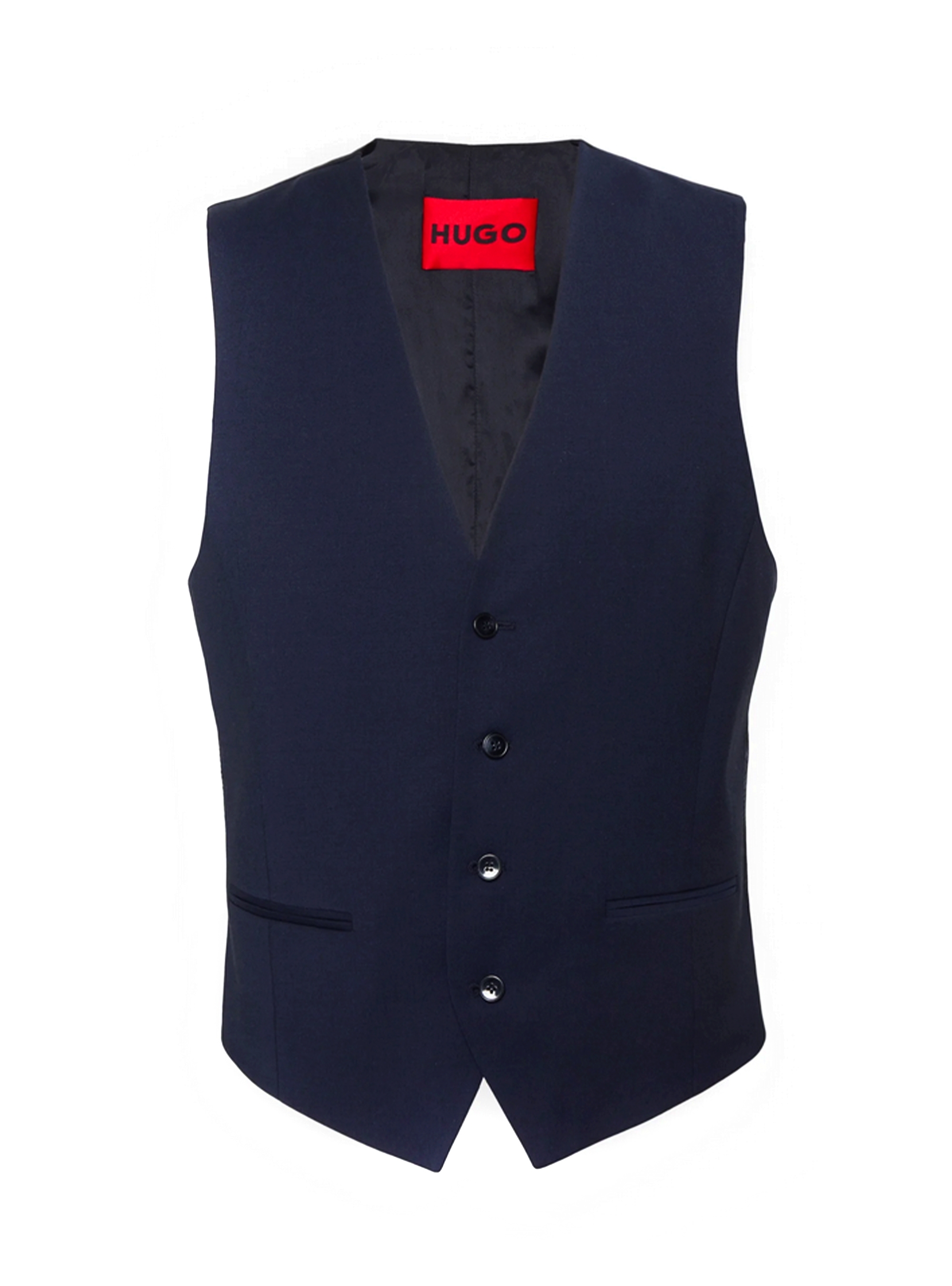 HUGO Slim Fit Waistcoat Vin212 - Blue