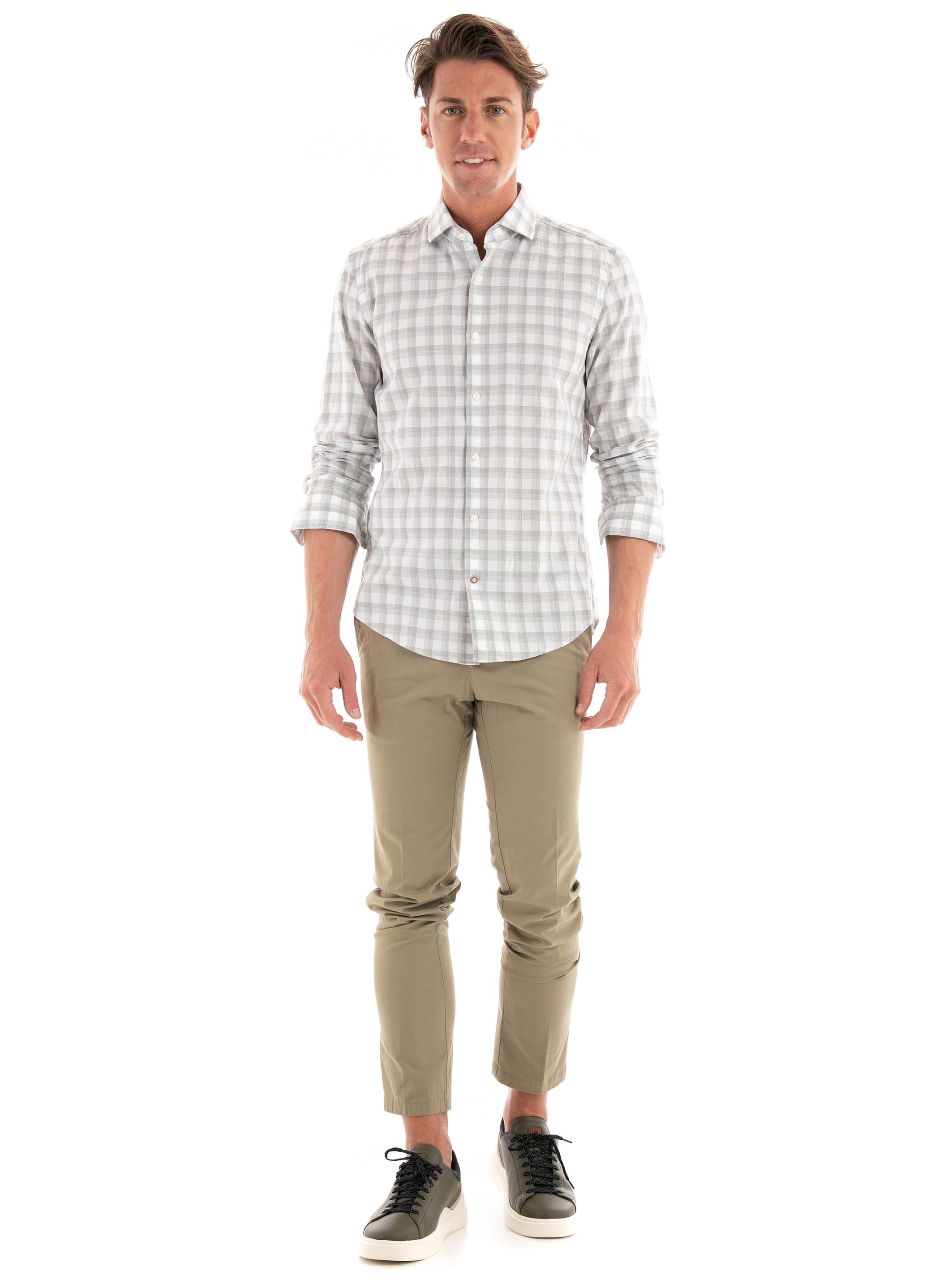 BOSS Casual Fit Shirt C-HAL-Spread-C1-223 - Light Olive