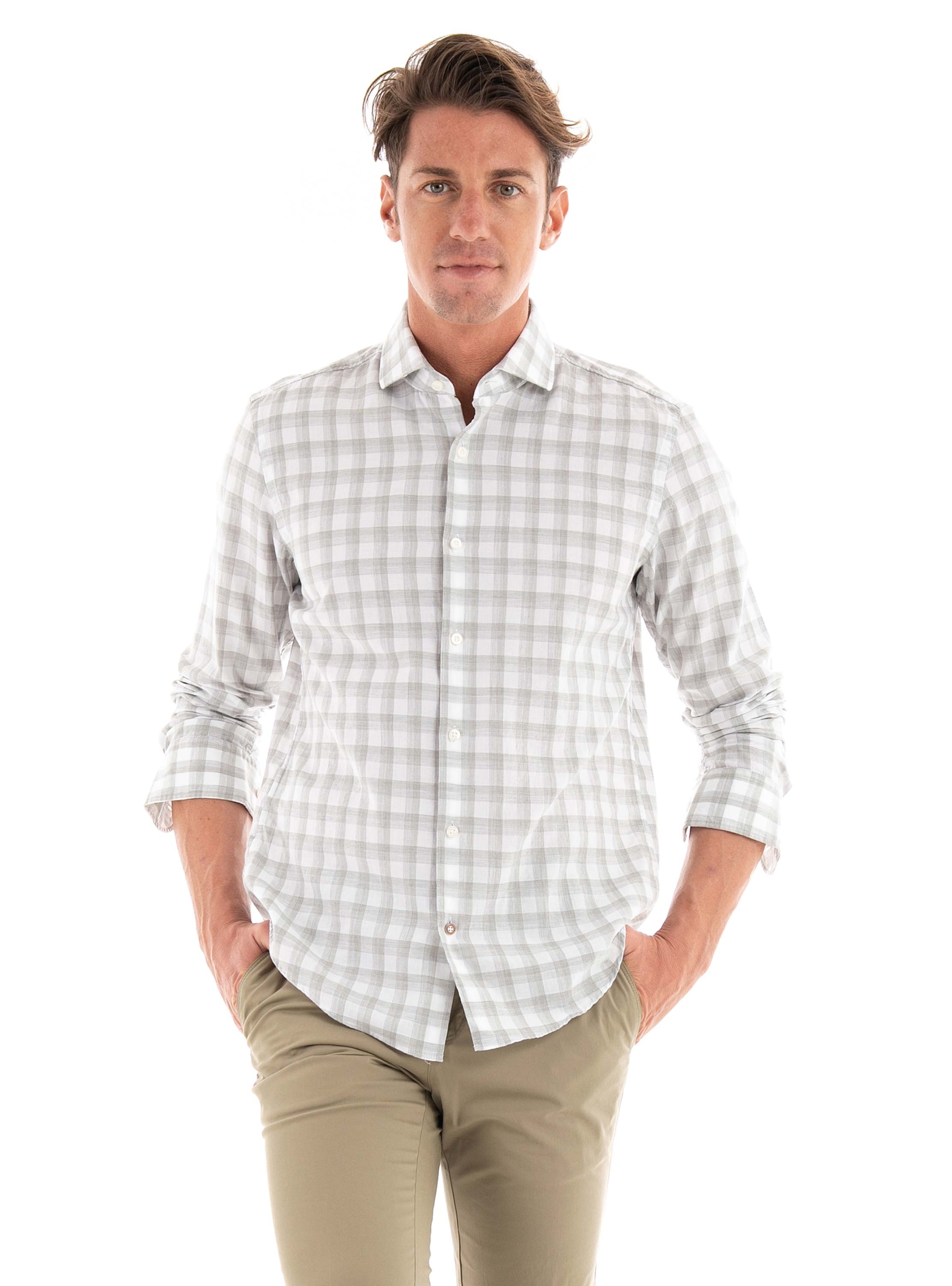 BOSS Casual Fit Shirt C-HAL-Spread-C1-223 - Light Olive