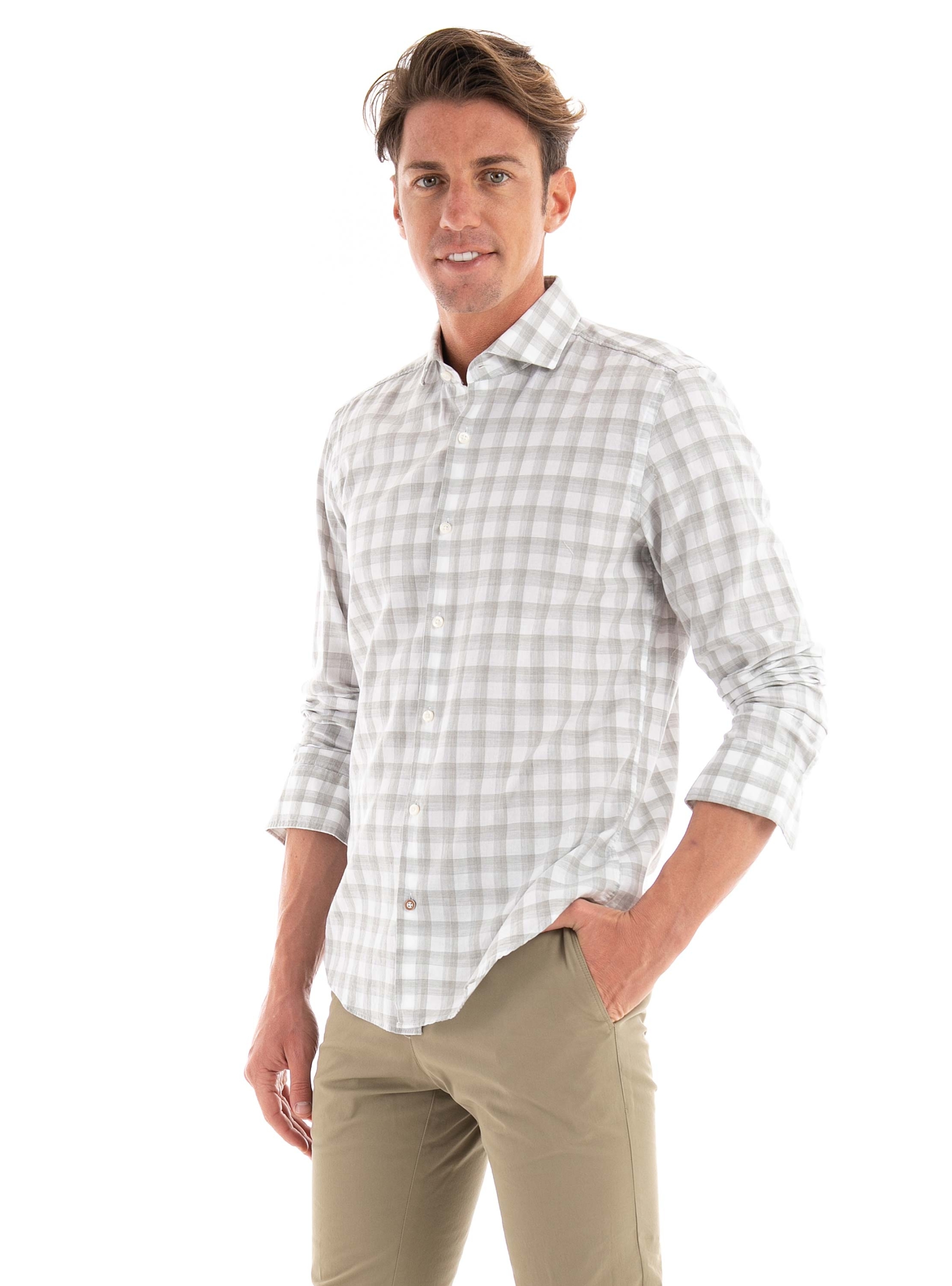 BOSS Casual Fit Shirt C-HAL-Spread-C1-223 - Light Olive