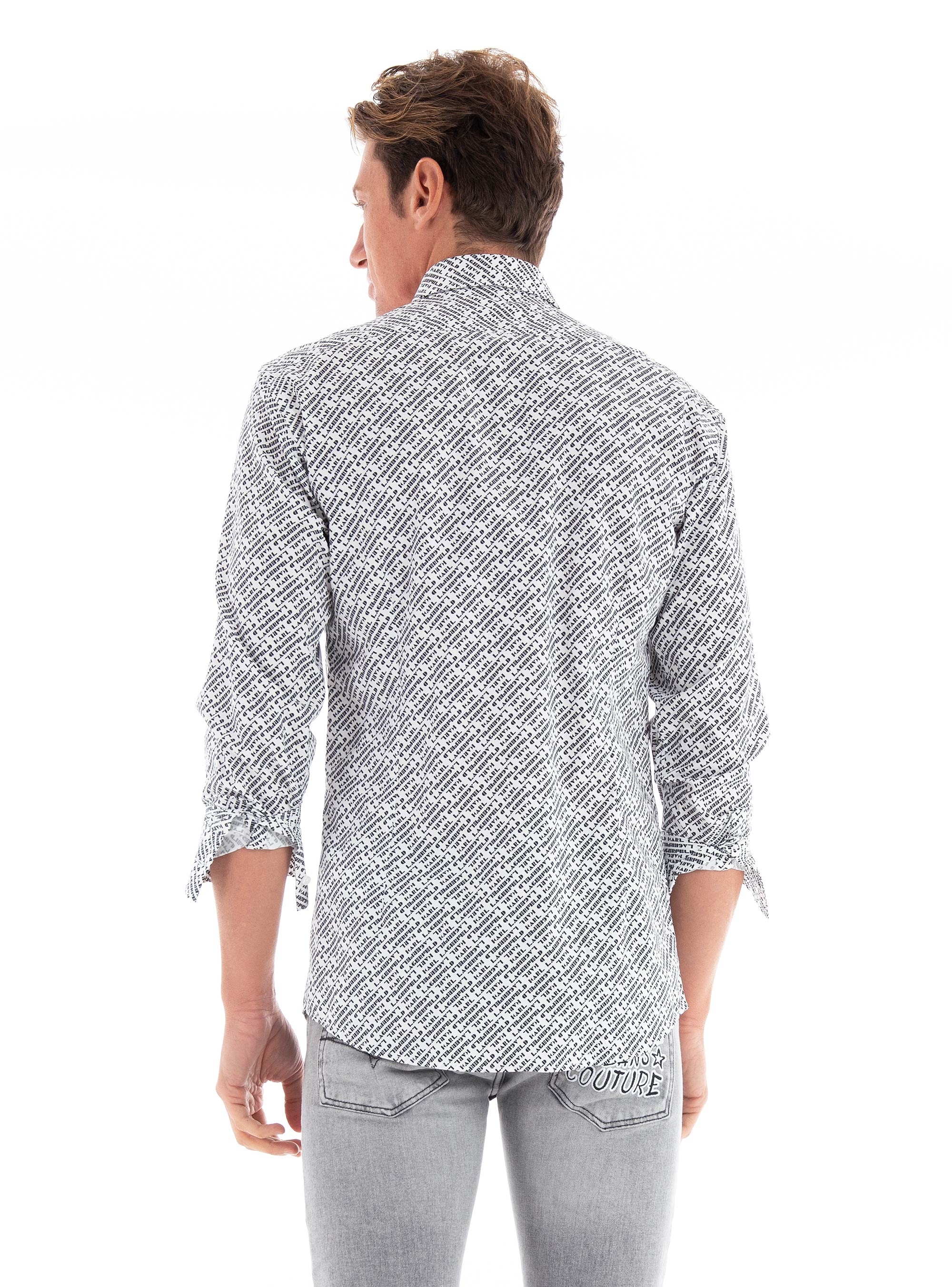 Karl Lagerfeld Slim Fit Shirt - White