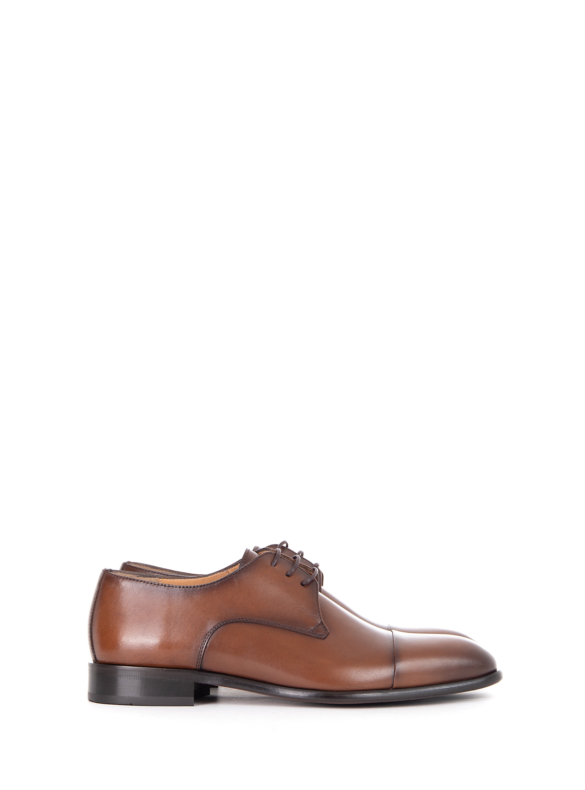 Per La Moda Derby Shoes - Brown