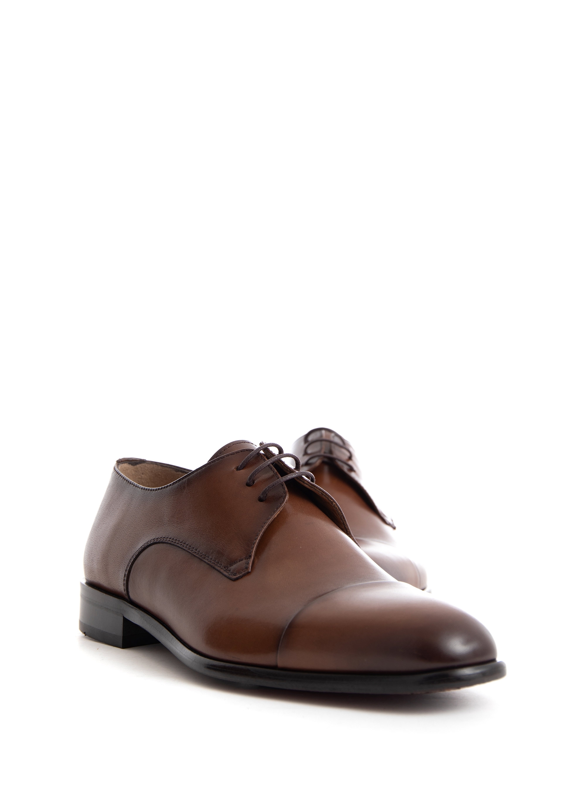 Per La Moda Derby Shoes - Brown