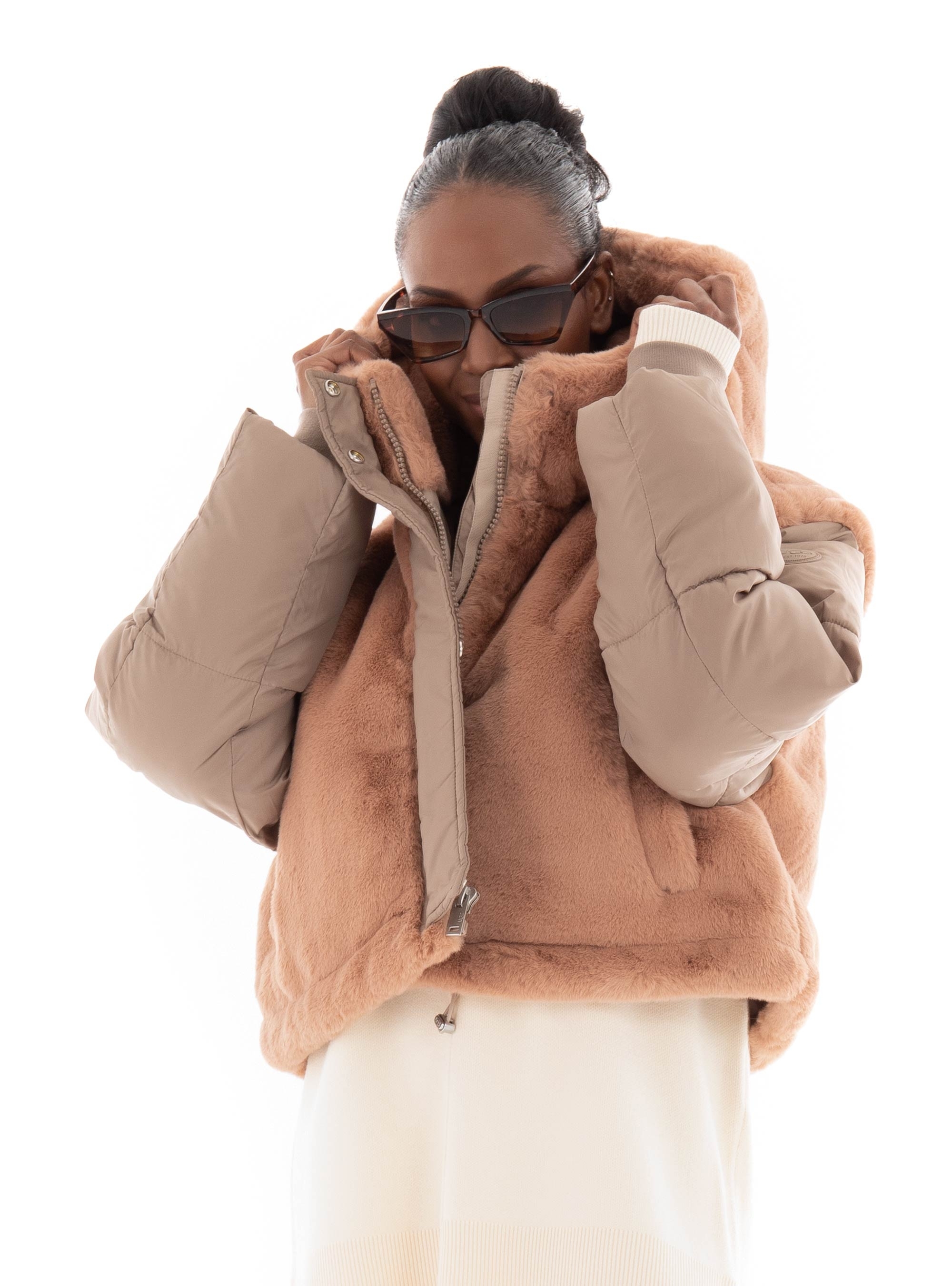 Ugg Keeley Convertible Faux Fur Puffer Jacket