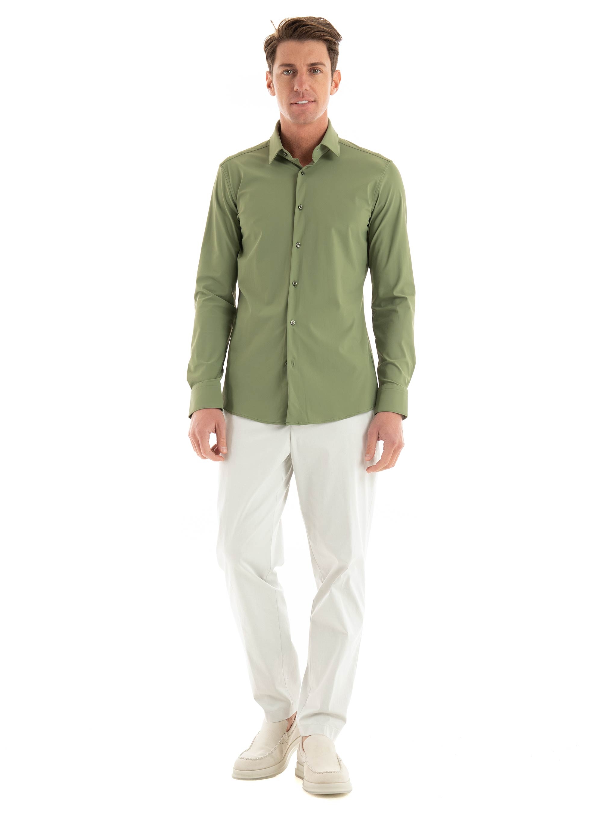 BOSS Relaxed Fit Pants P-Perin-W-CW-242F - Light Beige