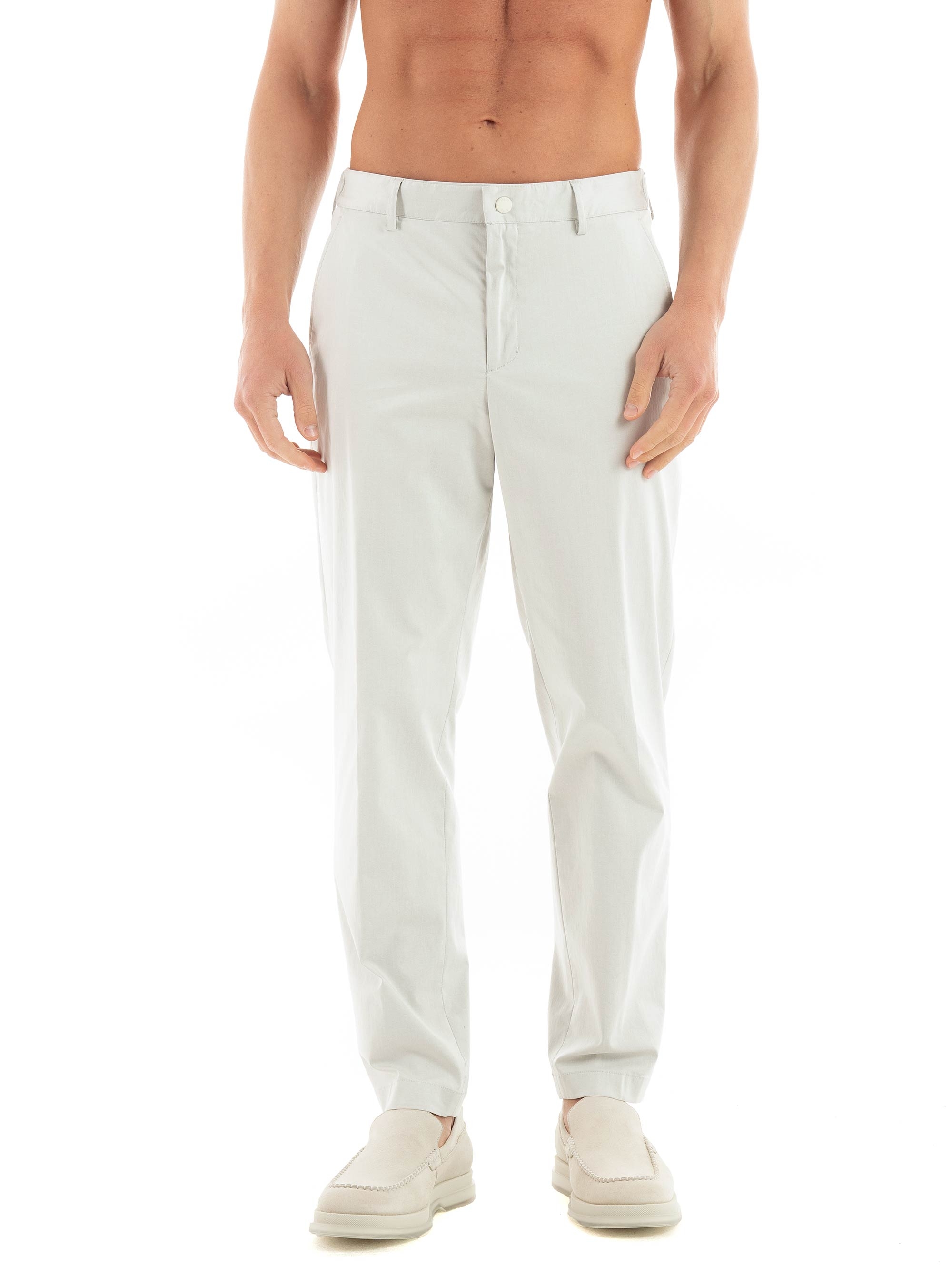 BOSS Relaxed Fit Pants P-Perin-W-CW-242F - Light Beige