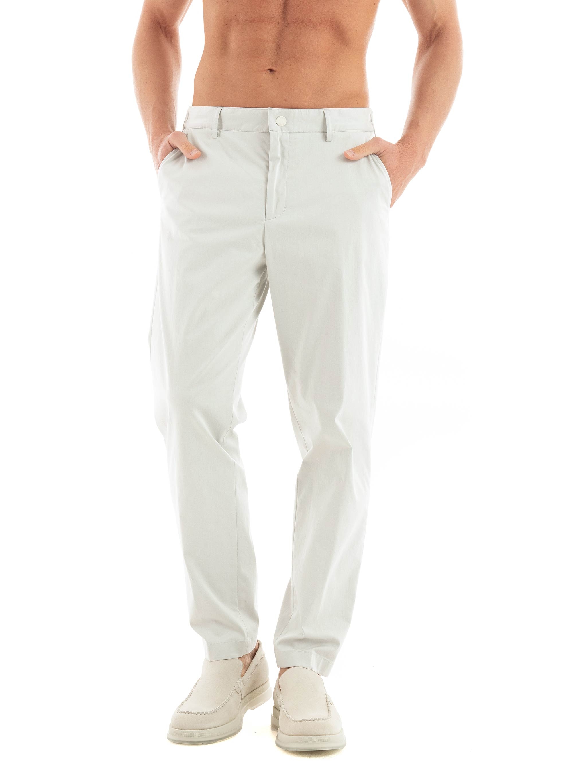 BOSS Relaxed Fit Pants P-Perin-W-CW-242F - Light Beige
