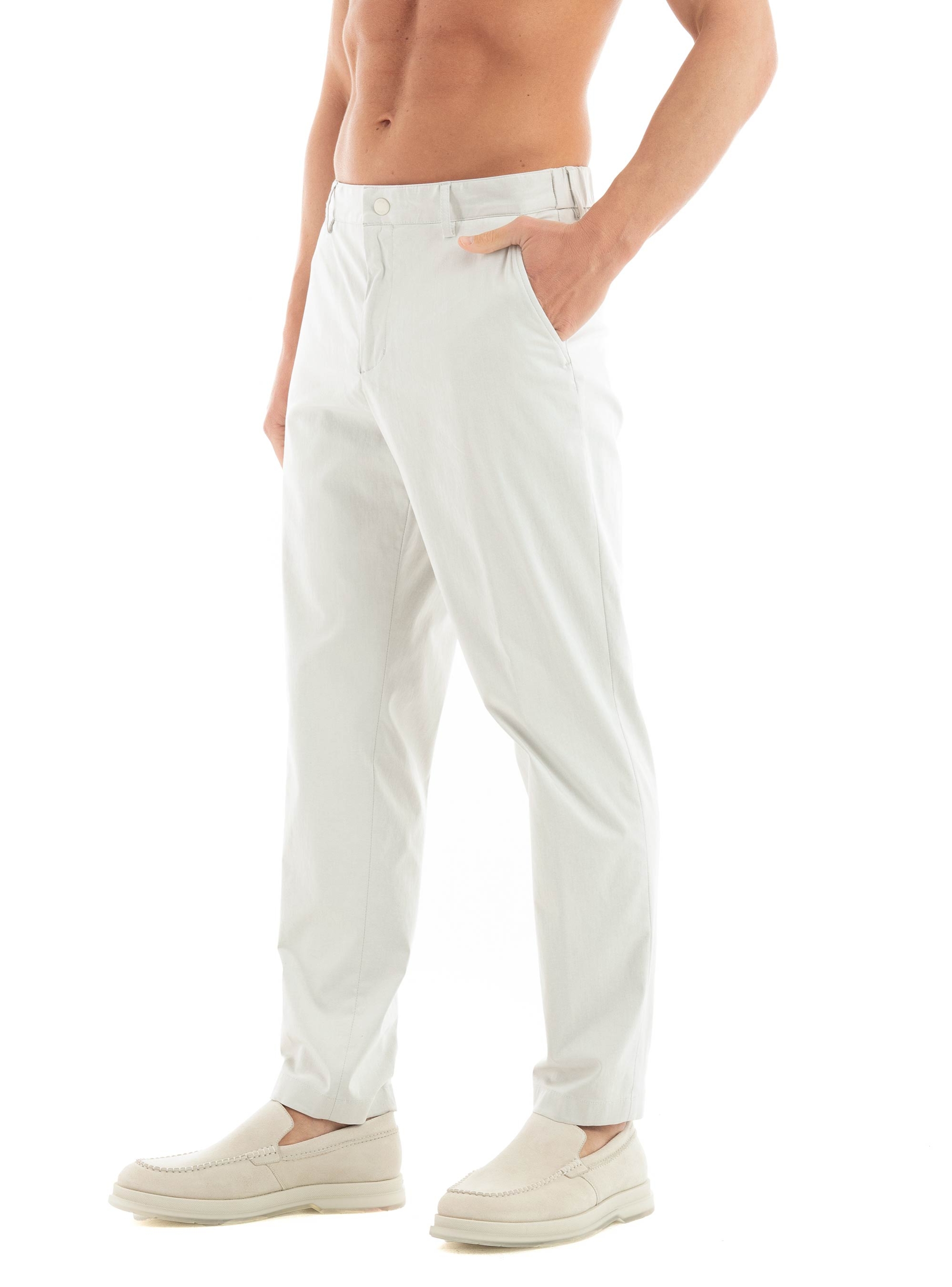 BOSS Relaxed Fit Pants P-Perin-W-CW-242F - Light Beige