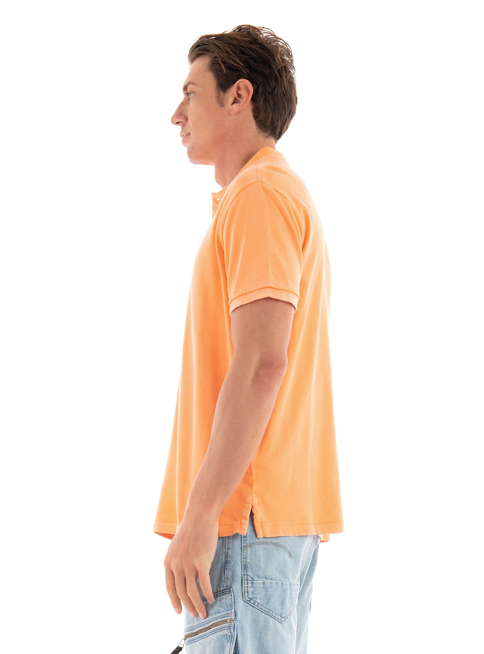 Polo Ralph Lauren Custom Slim Fit Spa Terry Polo Shirt - Coral