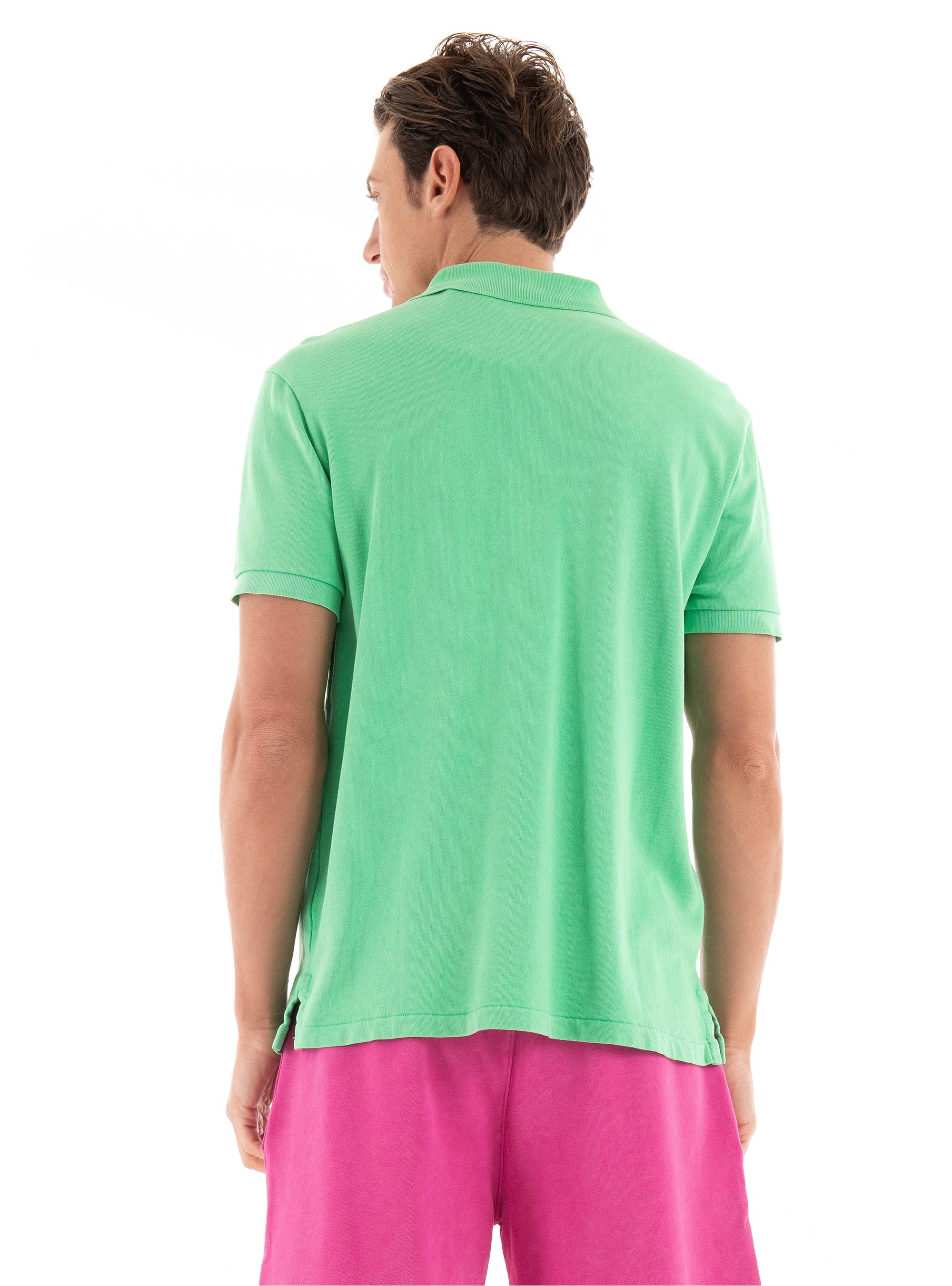 Polo Ralph Lauren Custom Slim Fit Spa Terry Polo Shirt - Light Green