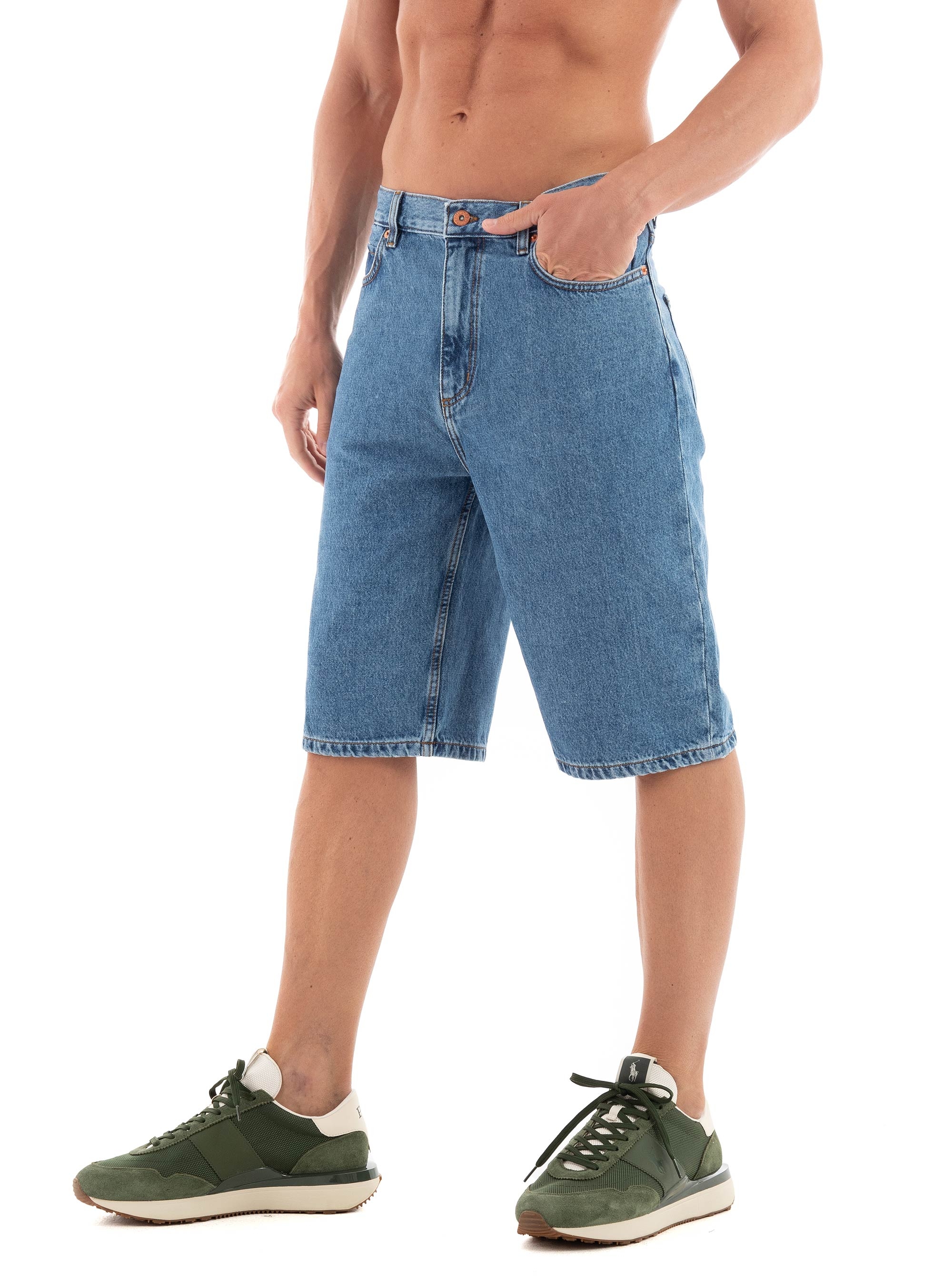 HUGO Denim Shorts Skate - Medium Aged Denim