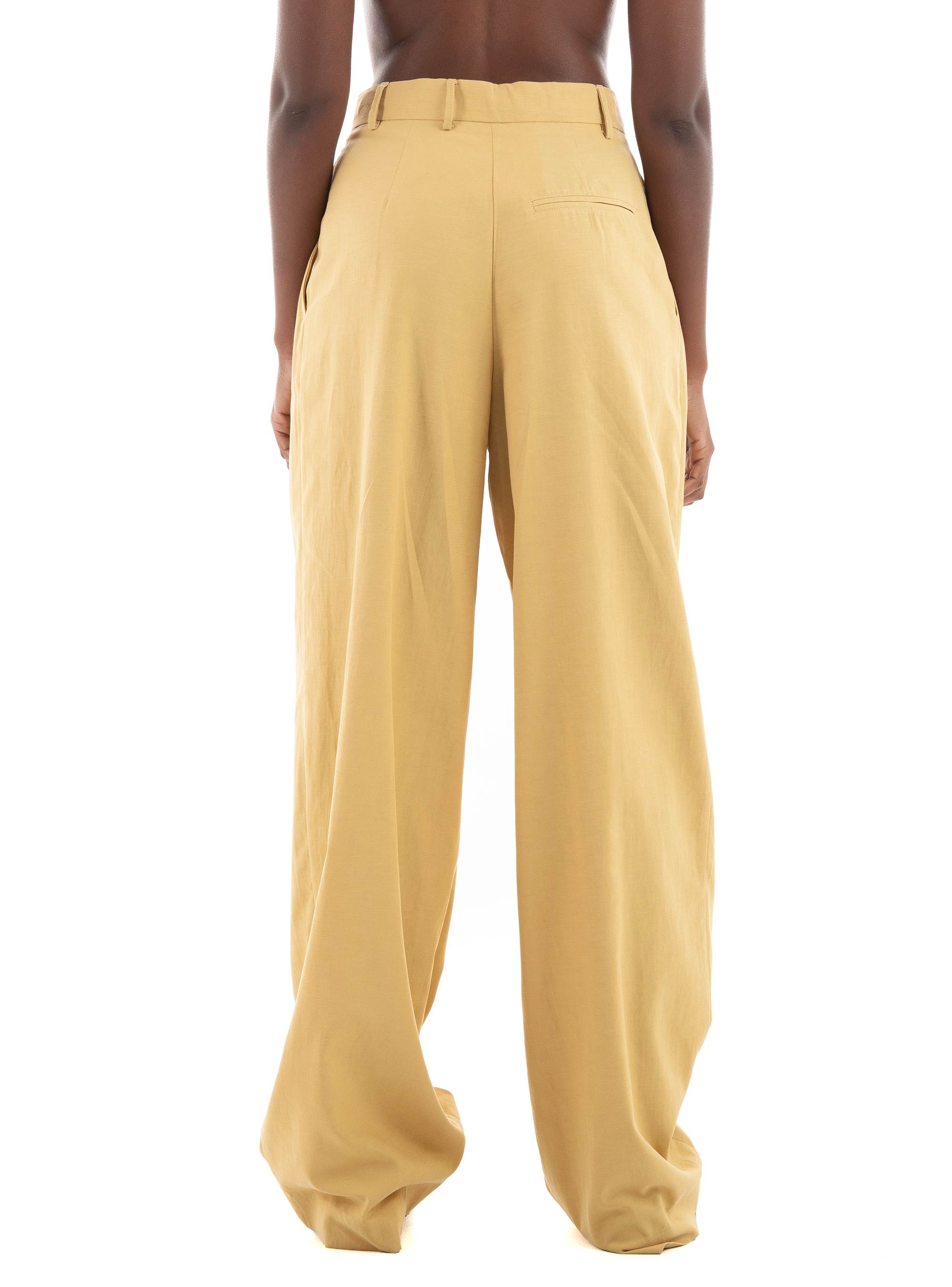 Black & Black Pants - Beige