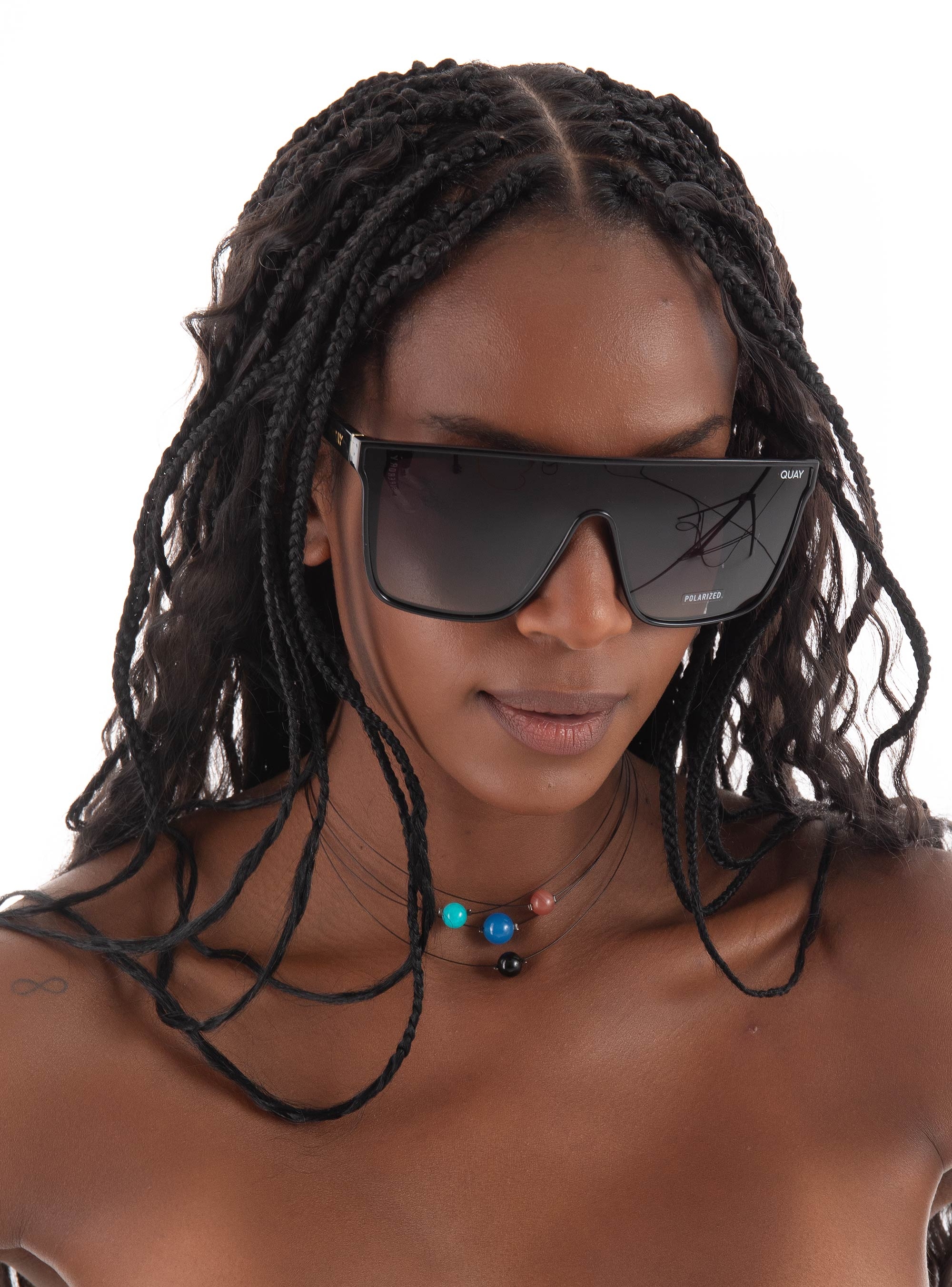 Quay Australia Nightfall Oversized Sunglasses - Black