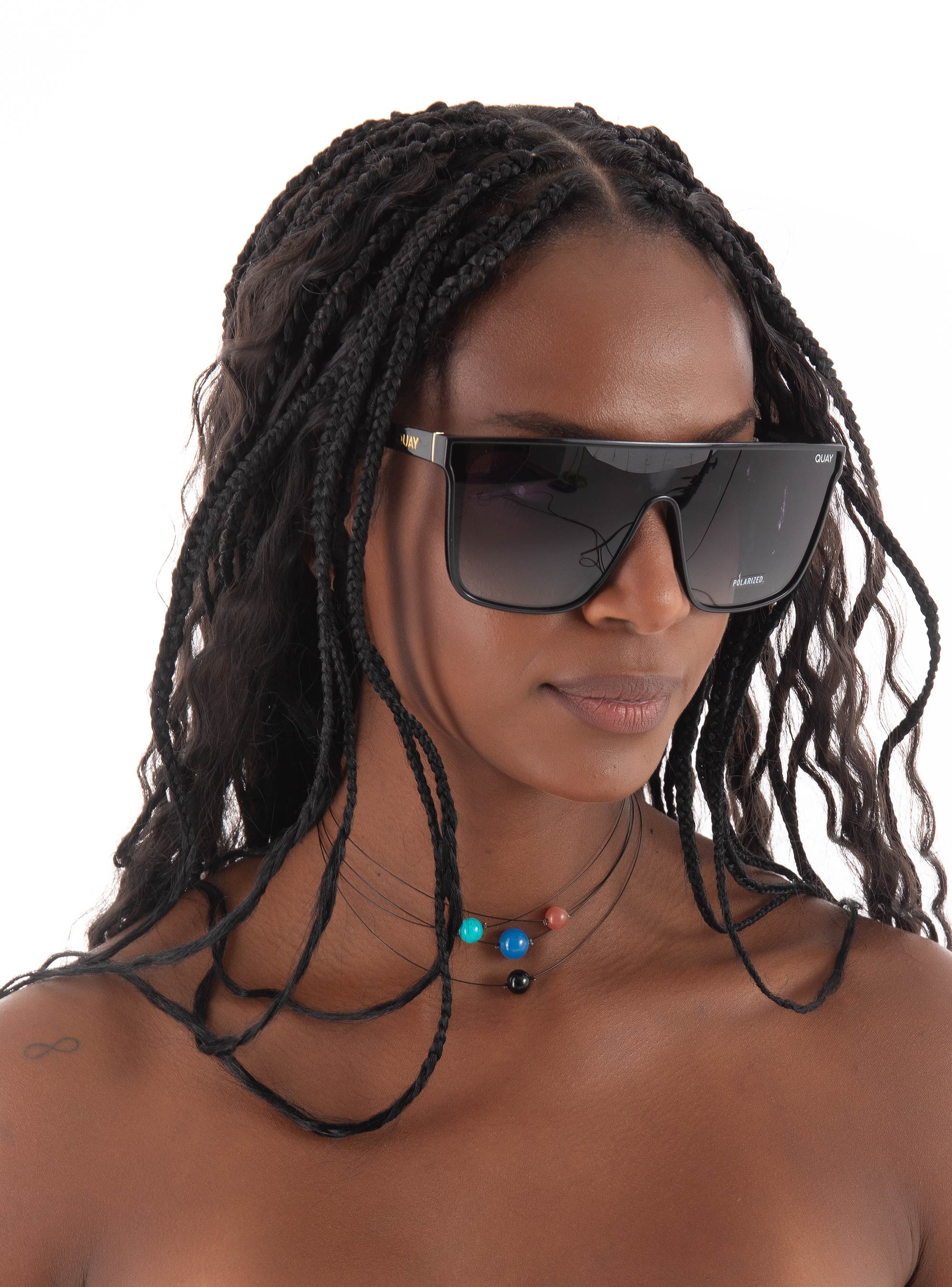 Quay Australia Nightfall Oversized Sunglasses - Black